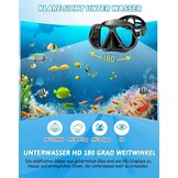Snorkelset Volwassenen met Verstelbare Flippers & Panoramisch Masker - 28% Korting