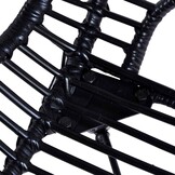vidaXL Eetkamerstoelen 4 st natuurlijk rattan zwart