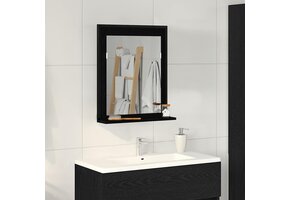 Wandspiegelkast Zwart Eiken (50x12x60cm) - 33% Korting!