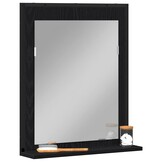vidaXL Badkamer Spiegel Zwart eiken 50 x 12 x 60 cm Bewerkt hout