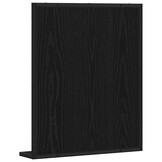 vidaXL Badkamer Spiegel Zwart eiken 50 x 12 x 60 cm Bewerkt hout