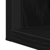 vidaXL Badkamer Spiegel Zwart eiken 50 x 12 x 60 cm Bewerkt hout