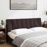 vidaXL Hanko Hoofdbordkussen 160cm Stof Donkerbruin - 29% Korting!