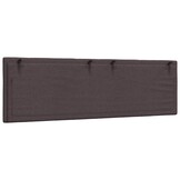 vidaXL Hanko Hoofdbordkussen 160cm Stof Donkerbruin - 29% Korting!