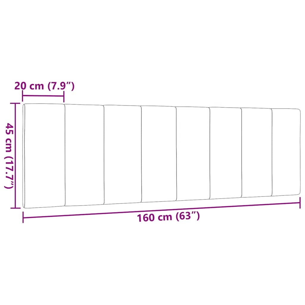 vidaXL Hanko Hoofdbordkussen 160cm Stof Donkerbruin - 29% Korting!