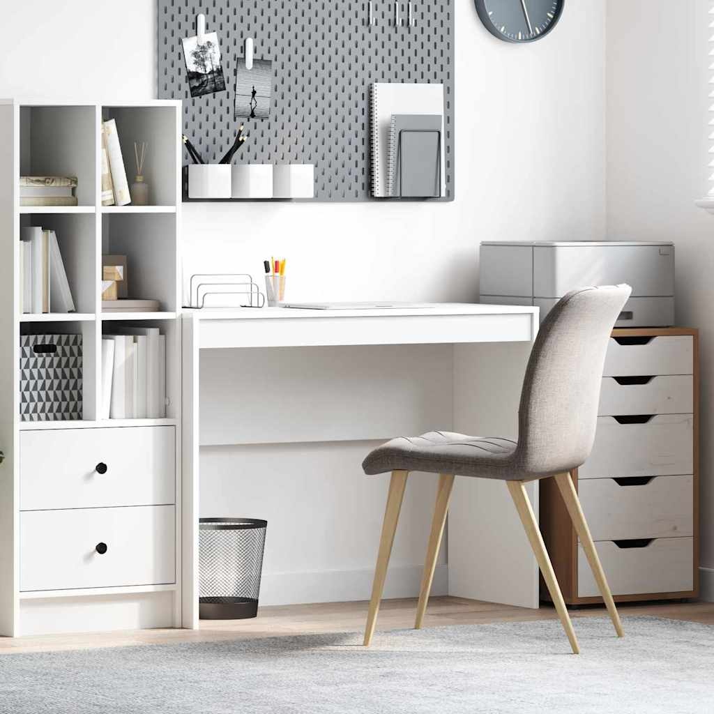 vidaXL Bureau Wit 100 x 40 x 76 cm Bewerkt hout