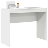 vidaXL Bureau Wit 100 x 40 x 76 cm Bewerkt hout