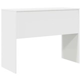 vidaXL Bureau Wit 100 x 40 x 76 cm Bewerkt hout