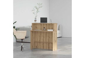 Receptiebalie bewerkt hout, Artisanaal Eiken - 34% Korting