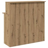 vidaXL Receptiebalie 100x50x103,5cm bewerkt hout artisanaal eikenkleur