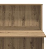 vidaXL Receptiebalie 100x50x103,5cm bewerkt hout artisanaal eikenkleur