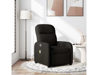 Verstelbare Massagestoel Stof Zwart - 35% Korting