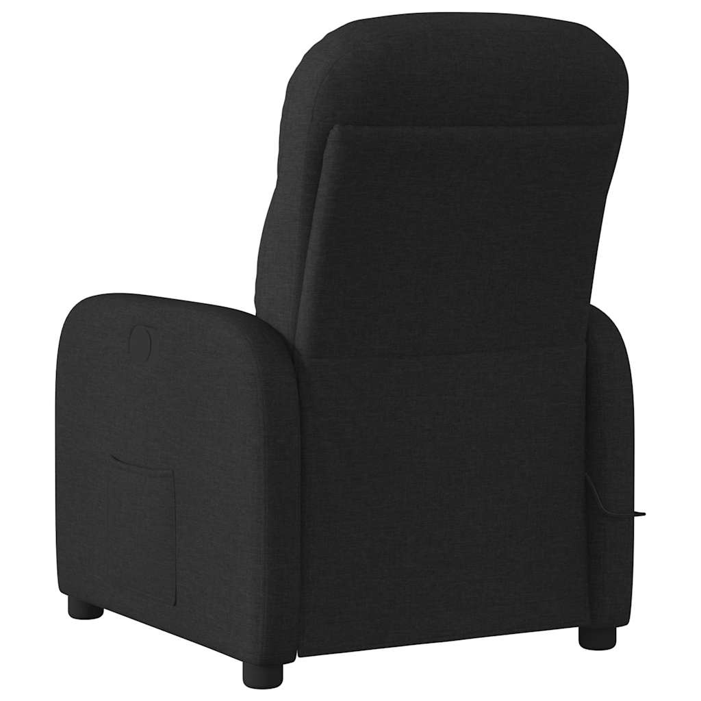 Verstelbare Massagestoel Stof Zwart - 35% Korting