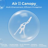 BETAFPV 5 stuks Air II-luifel met 15°-45° verstelbare camerahoek, compatibel voor 9-10 mm camera-aansteker, Whoop-drone en doe-het-zelf ultralichte 1S drone-achtige drone-achtige drones uit de