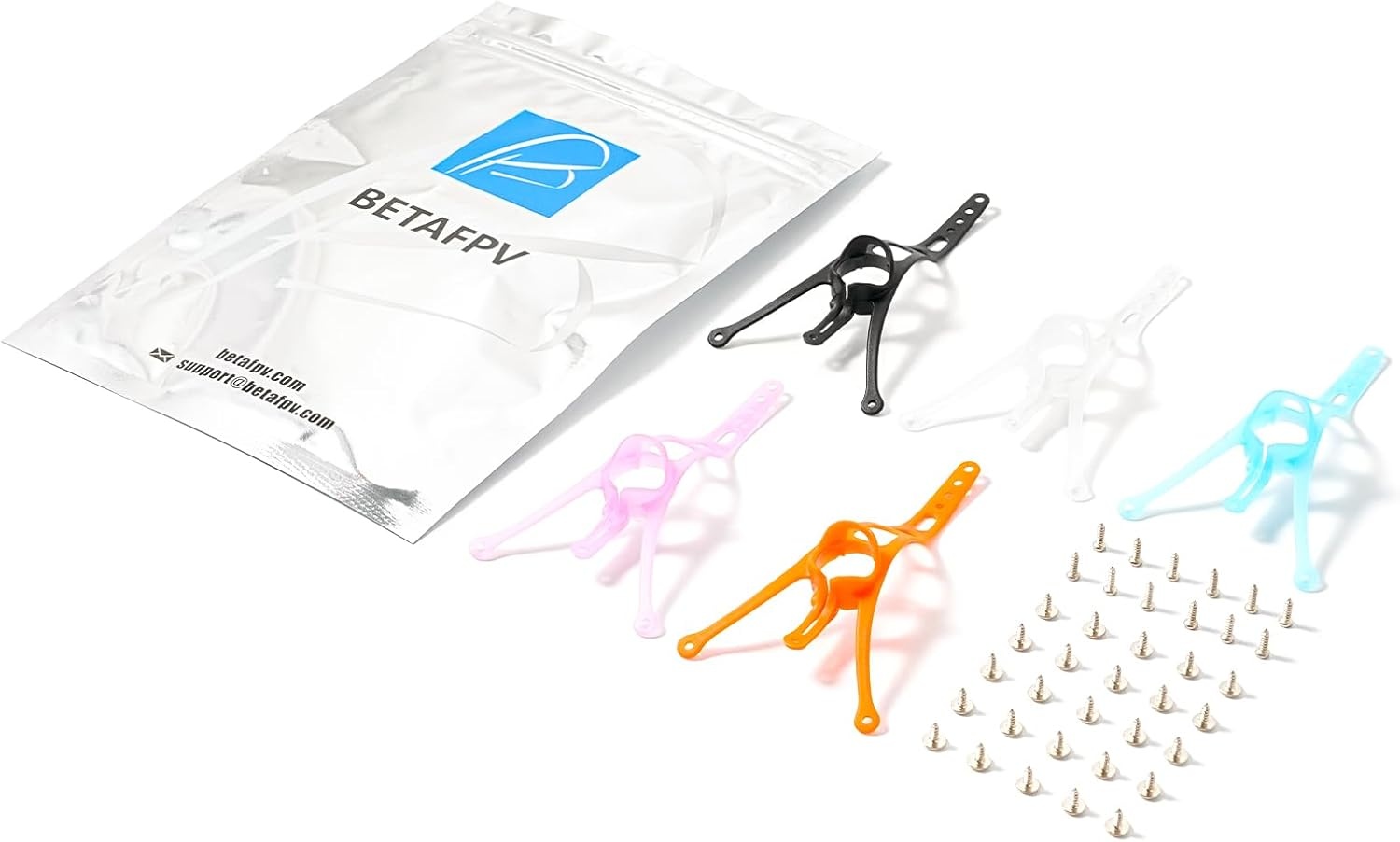 BETAFPV 5 stuks Air II-luifel met 15°-45° verstelbare camerahoek, compatibel voor 9-10 mm camera-aansteker, Whoop-drone en doe-het-zelf ultralichte 1S drone-achtige drone-achtige drones uit de