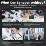 NEWYES Syncpen 3.0 Set – digitale pen en notitieblok & tablet met handgeschreven notities, overdracht Bluetooth & OCR voor cursusaantekeningen en accounts