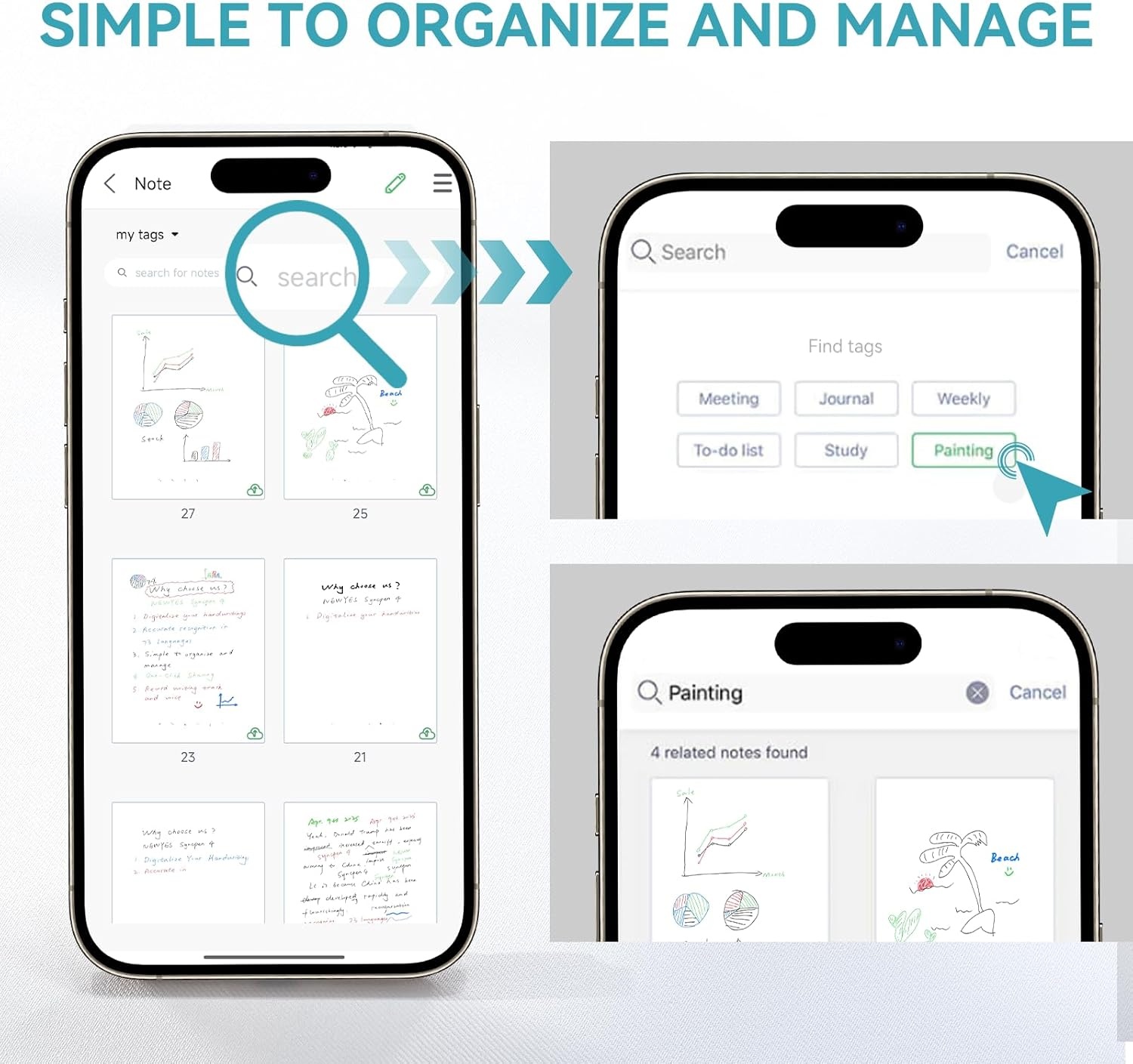 NEWYES Syncpen Smart Pen met digitaal notitieboek (herbruikbaar) Bluetooth draadloze OCR digitale pen voor studenten, ontwerpers, zakenlieden, notities, compatibel met iOS en Android