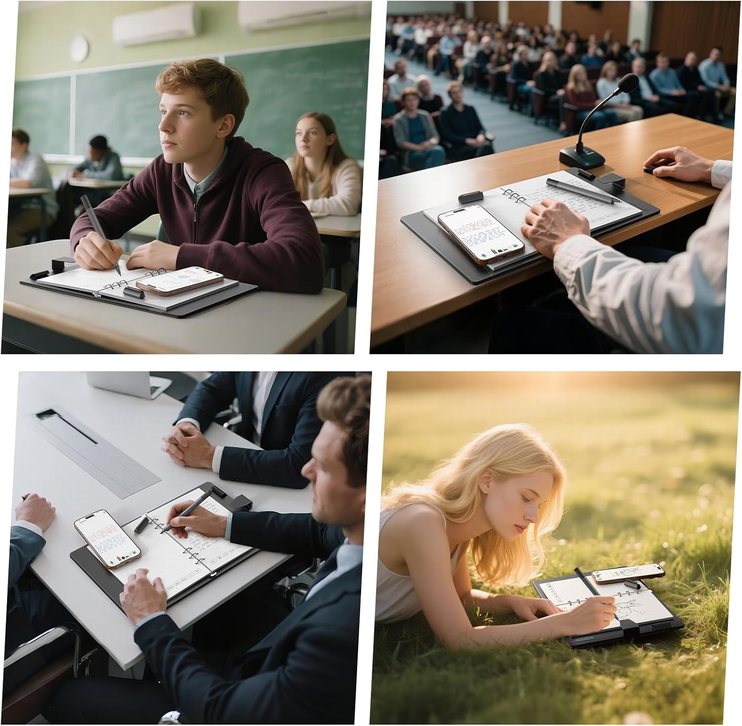NEWYES Syncpen Smart Pen met digitaal notitieboek (herbruikbaar) Bluetooth draadloze OCR digitale pen voor studenten, ontwerpers, zakenlieden, notities, compatibel met iOS en Android