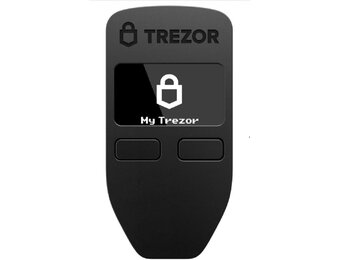 Trezor Hardware Wallet voor Bitcoin, Dash, Litecoin, Zcash, Ether - zwart