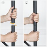 HOOBRO Garderobestandaard, vrijstaand kledingrek, garderobe in boomvorm met 8 haken, 2 ronde planken, voor kleding, hoed, tas, woonkamer, slaapkamer, kantoor, vintage bruin-zwart EBF33YM01