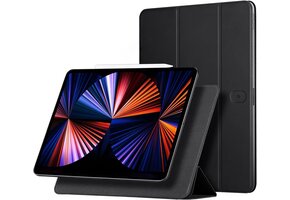 Leren iPad Hoes met Penhouder - Zwart - 68% Korting