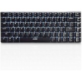 UrChoiceLtd AK33 LED-achtergrondverlichting Anti-ghosting USB Bedraad mechanisch gamingtoetsenbord Zwarte schakelaars voor kantoor, typisten en spelletjes spelen (zwarte schakelaar, zwart)