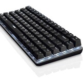 UrChoiceLtd AK33 LED-achtergrondverlichting Anti-ghosting USB Bedraad mechanisch gamingtoetsenbord Zwarte schakelaars voor kantoor, typisten en spelletjes spelen (zwarte schakelaar, zwart)