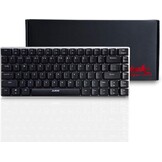 UrChoiceLtd AK33 LED-achtergrondverlichting Anti-ghosting USB Bedraad mechanisch gamingtoetsenbord Zwarte schakelaars voor kantoor, typisten en spelletjes spelen (zwarte schakelaar, zwart)