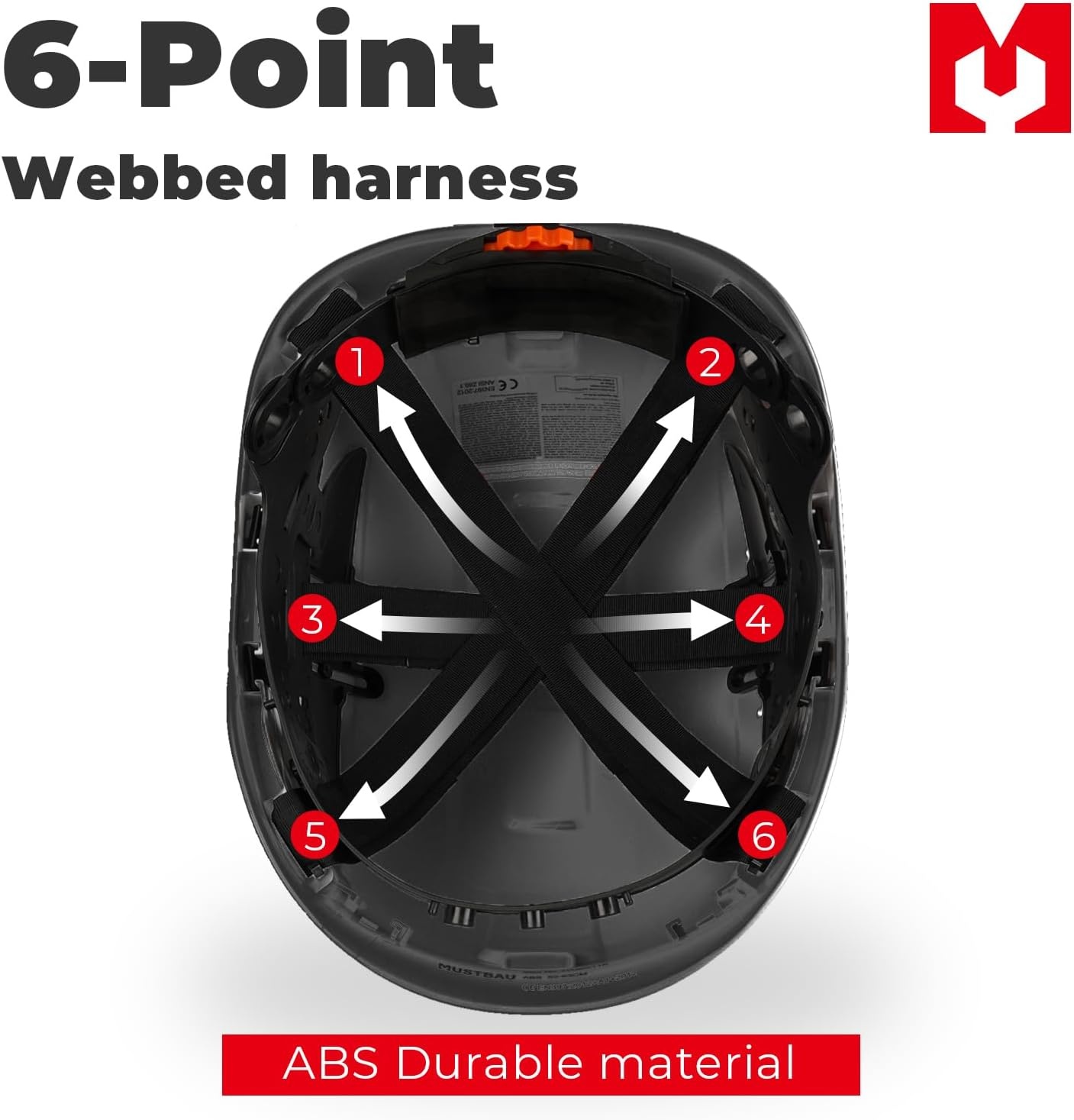Veiligheidshelm voor de bouw, met anti-condens, veiligheidsbril, wielratel, verstelbaar 53-63 cm, voor steigers, bouw en ambachtslieden EN 397