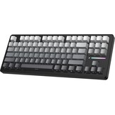 ATTACK SHARK M87PRO TKL Draadloos Mechanisch Gamingtoetsenbord, BT5.0/2.4G/USB-C Bedraad Hot Swap RGB-Toetsenbord Us-Indeling, Lineaire Witte Schakelaar Met Gradiënt Zijprint - Maanverlichte Nacht