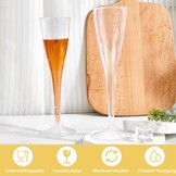 Champagneglazen, 20 stuks champagneglazen, plastic, 100 ml, champagneglazen, plastic voor champagnereceptie, feest, picknick, wijnbeker, verjaardag, bruiloft