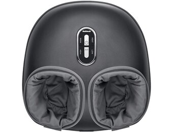 Nekteck Shiatsu Voetmassageapparaat met Warmte, Voet- en Kuitmassageapparaat met Massageroller, Lichtgewicht en Compact voor Circulatiepijn Verlichting, Geschikt voor Kantoor en Thuis (Grijs)