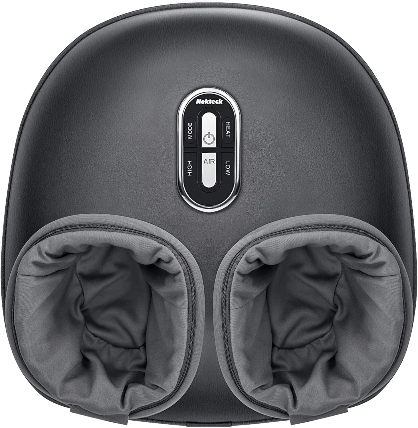 Nekteck Shiatsu Voetmassageapparaat met Warmte, Voet- en Kuitmassageapparaat met Massageroller, Lichtgewicht en Compact voor Circulatiepijn Verlichting, Geschikt voor Kantoor en Thuis (Grijs)