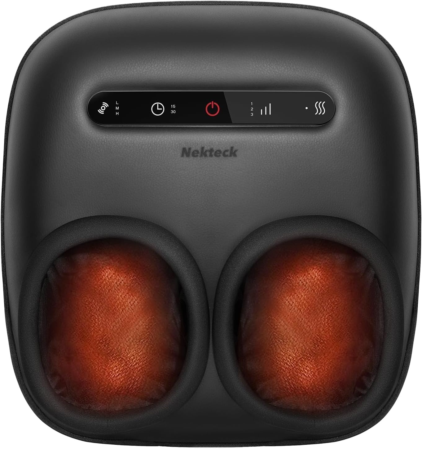 Nekteck Shiatsu Voetmassageapparaat met Warmte, Voet- en Kuitmassageapparaat met Massageroller, Lichtgewicht en Compact voor Circulatiepijn Verlichting, Geschikt voor Kantoor en Thuis (Grijs)