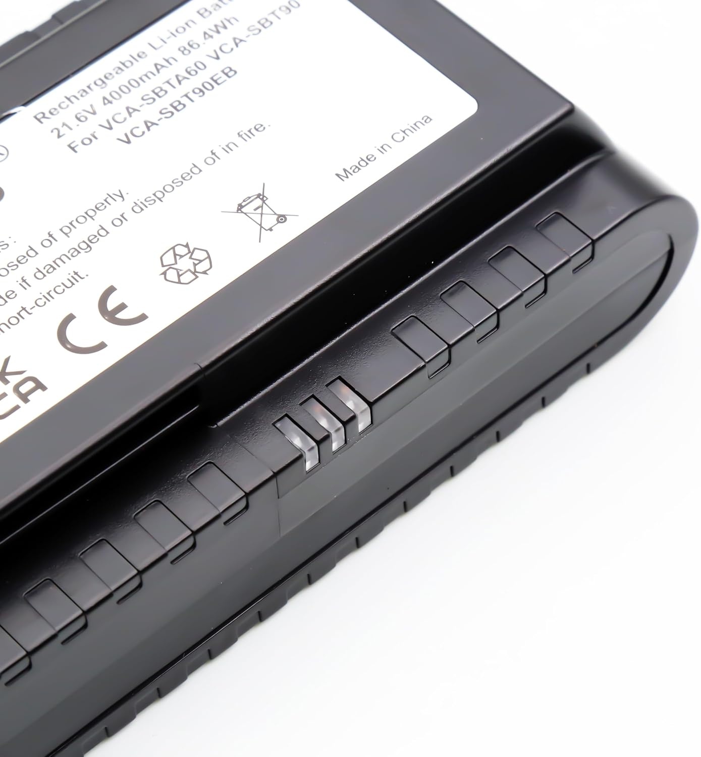 BLESYS VCA-SBT90 VCA-SBT90/XAA VCA-SBT90E VCA-SBT90E/VT Accu voor Samsung Jet 90 Jet 70 Jet 75 stofzuiger 21,6V 86,4Wh Vervangingsaccu VS15T7031R1/EN VS15T7032P4 VS20B75ACR5 VS20B75AGR1/GE VS20B75BDR5