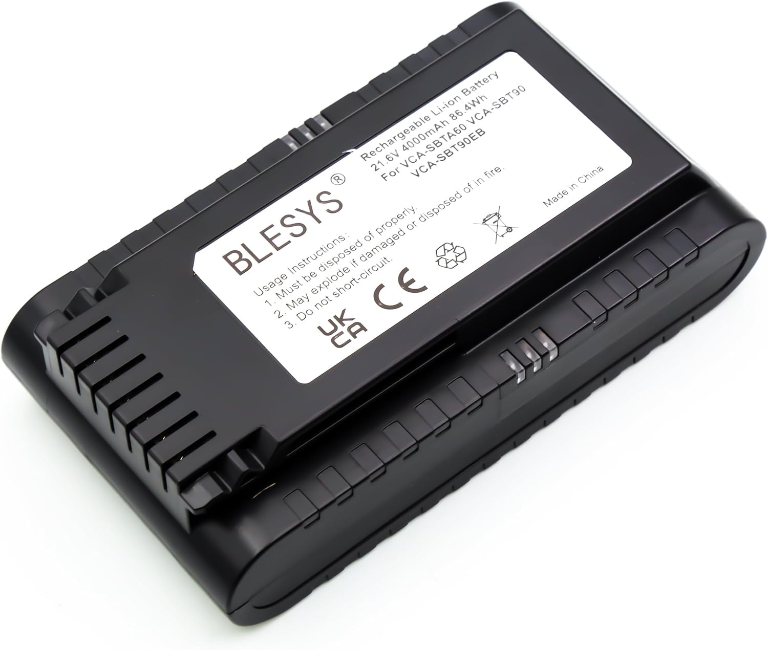 BLESYS VCA-SBT90 VCA-SBT90/XAA VCA-SBT90E VCA-SBT90E/VT Accu voor Samsung Jet 90 Jet 70 Jet 75 stofzuiger 21,6V 86,4Wh Vervangingsaccu VS15T7031R1/EN VS15T7032P4 VS20B75ACR5 VS20B75AGR1/GE VS20B75BDR5