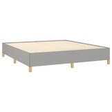 vidaXL Bedframe zonder matras stof lichtgrijs 160x200 cm