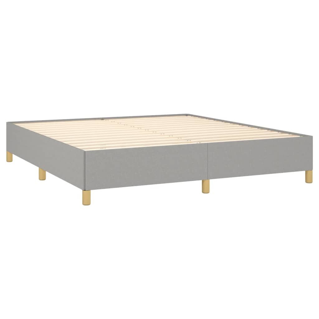 vidaXL Bedframe zonder matras stof lichtgrijs 160x200 cm