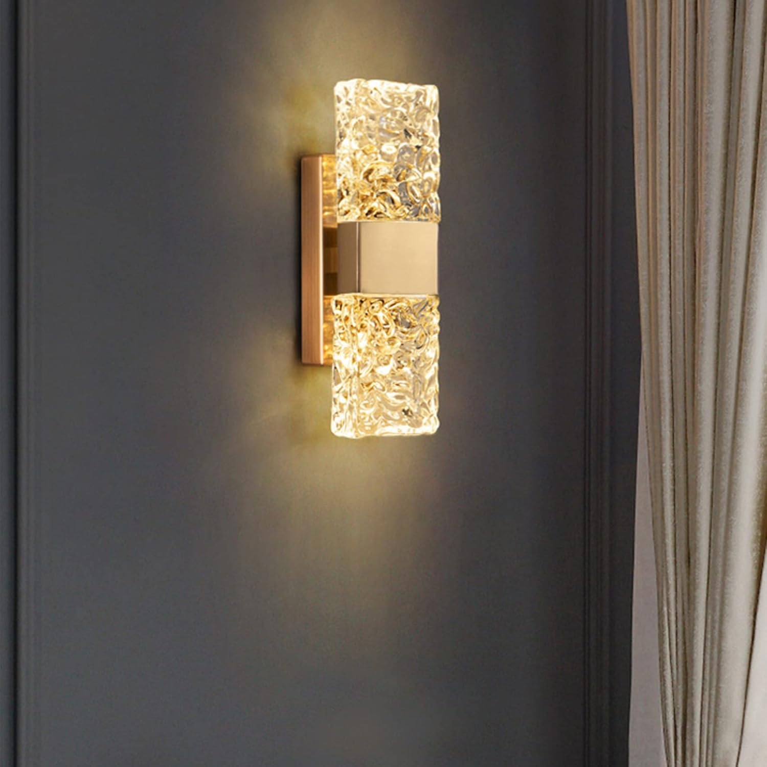 Kristallen LED Wandlamp Goud Vintage - 84% Korting