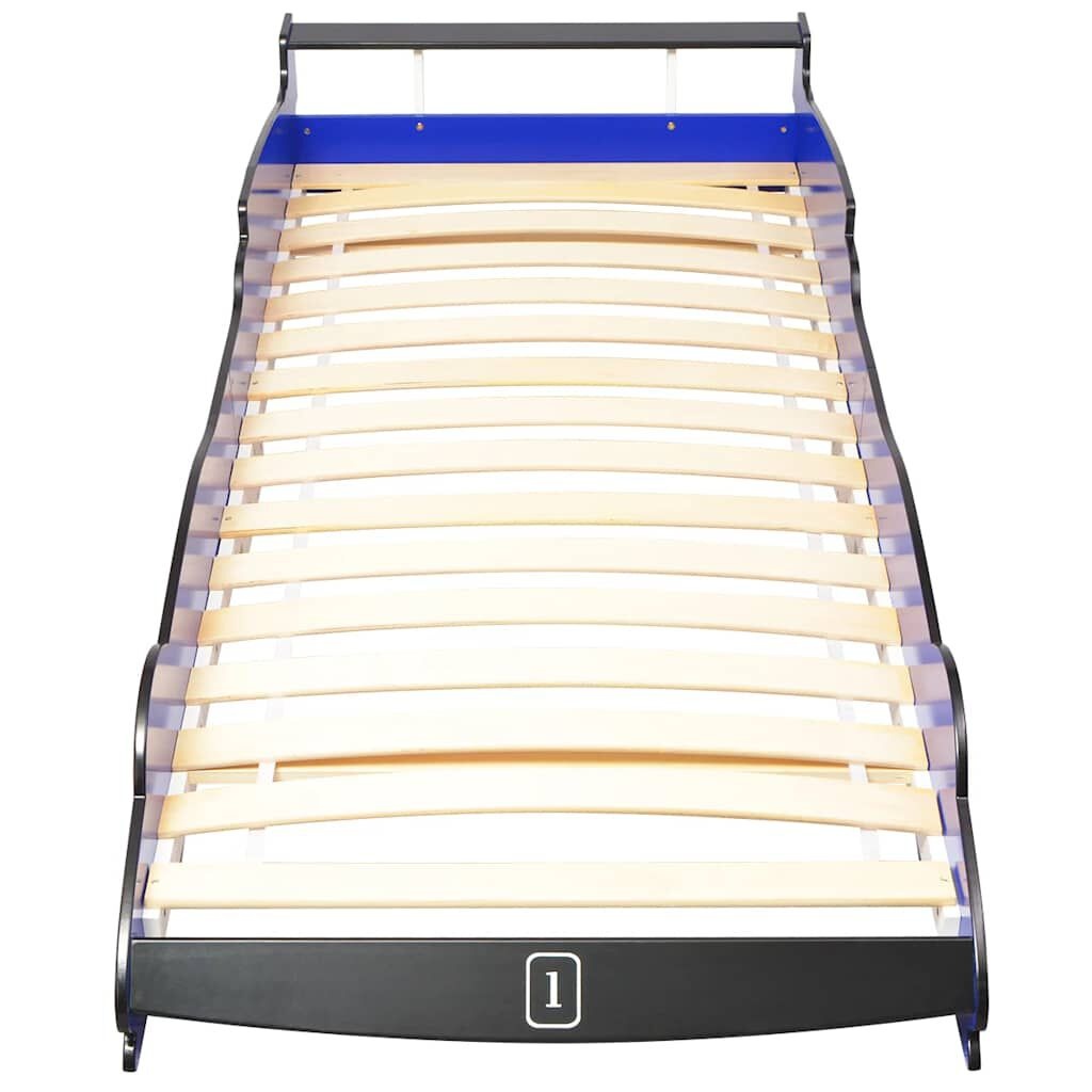 vidaXL Kinderbed raceauto blauw 90x200 cm