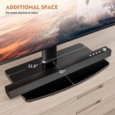 Hemudu Universele TV Standaard L - Voor TV's van 40-86 inch, In Hoogte Verstelbaar, Gehard Glazen Voet