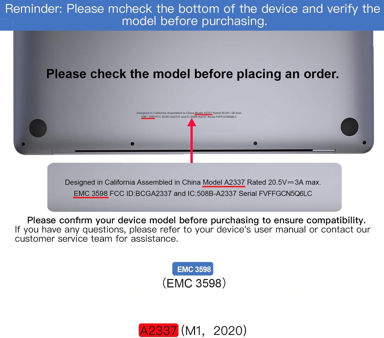 Schermvervanging MacBook Air 13 inch M1 2020 A2337 Space Gray - Compleet LCD Assembly