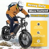 ZUKKA 2 stuks dikke mountainbike-banden 60TPI opvouwbare robuuste slijtvaste banden voor e-bike, mountainbike, sneeuwfiets, 26 x 4,0 cm, bruin