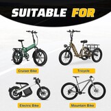 ZUKKA 2 stuks dikke mountainbike-banden 60TPI opvouwbare robuuste slijtvaste banden voor e-bike, mountainbike, sneeuwfiets, 26 x 4,0 cm, bruin