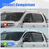 Winddeflector, regendeflector, compatibel met Ford Ranger T9 2023-2024, Wildtrak Raptor Wildtrak X Platinum XL XLT Limited Tremor dubbele cabine, getinte geïntegreerde deflectoren, set van 4 stuks