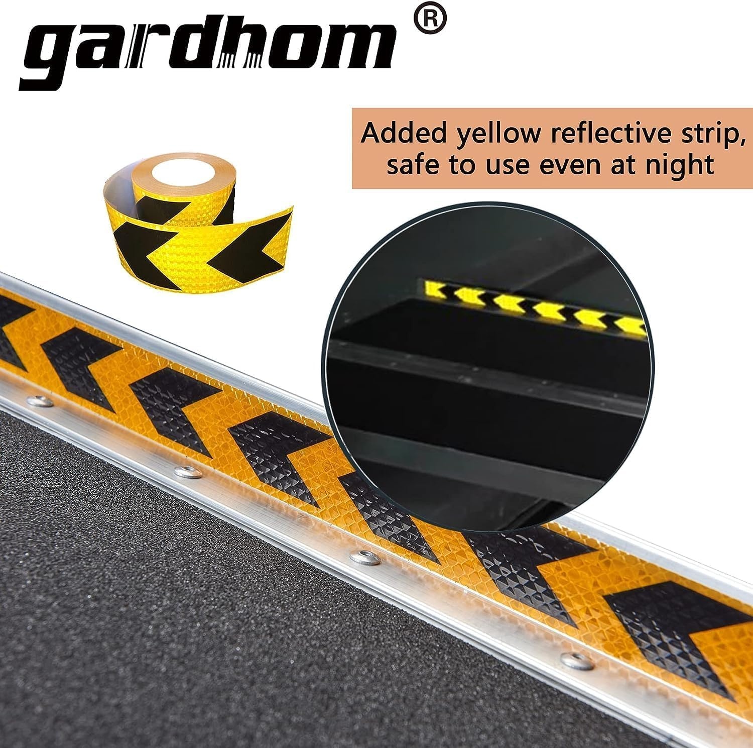 Gardhom Aluminium Rolstoeloprijplaat 122 cm - Draagbaar en Opvouwbaar met 362 kg capaciteit