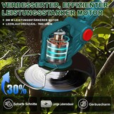 Grastrimmer met accu, accu-grastrimmer met 4 bladtypes, 4-in-1 bosmaaier, elektrische grastrimmer, 90° draaibare kop, voor gazon en tuin (zonder accu, zonder oplader)
