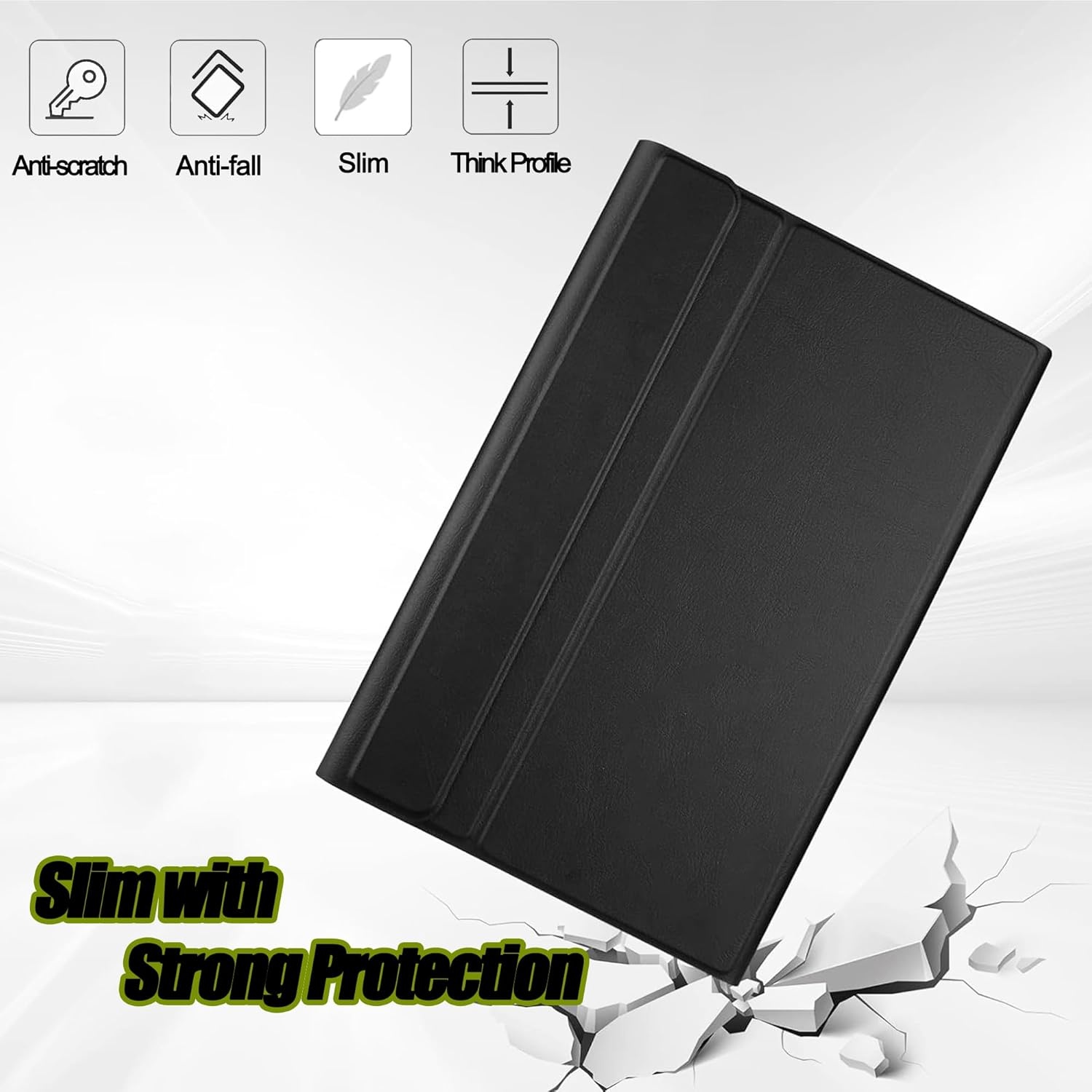 Hoes met QWERTZ Toetsenbord voor Xiaomi Pad 6s Pro 12.4 Inch (Zwart, 77% Korting)