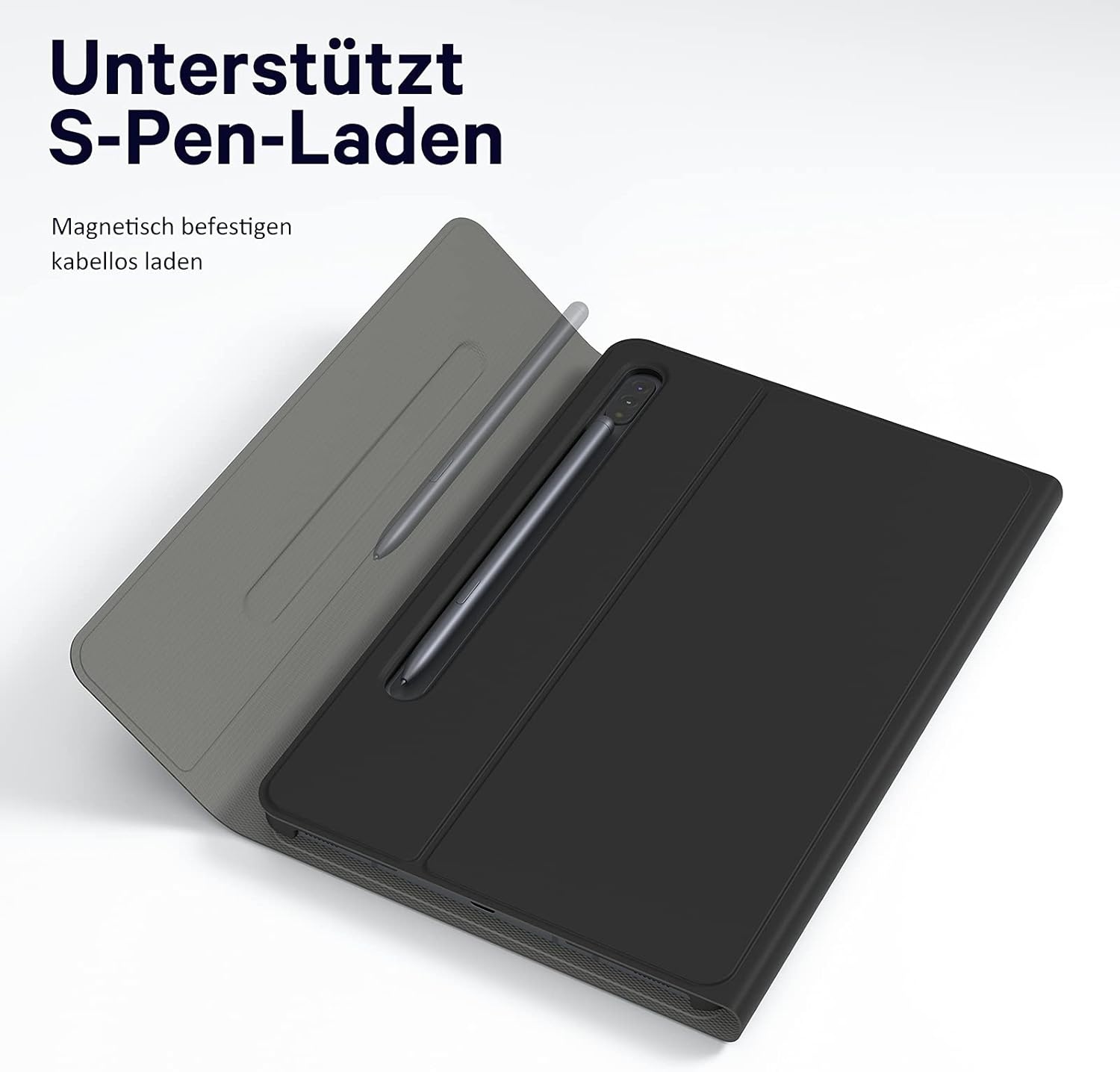 Earto Toetsenbordhoes met Touchpad voor Samsung Galaxy Tab S9 (Zwart)