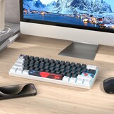 60% Mechanical Gaming Keyboard, 61 Keys with Linear Red Switch, Wired Mechanical Keyboard with LED Backlight, Compact Keyboard with Type C Cable, for PS5/PS4 (61 Black)